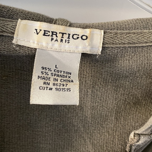 Y2K Vertigo Paris distressed embroidered tracksuit size L - Picture 8 of 13